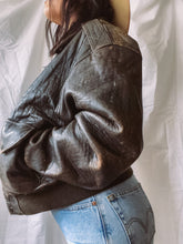 Load image into Gallery viewer, Leather Bomber Jacket S
