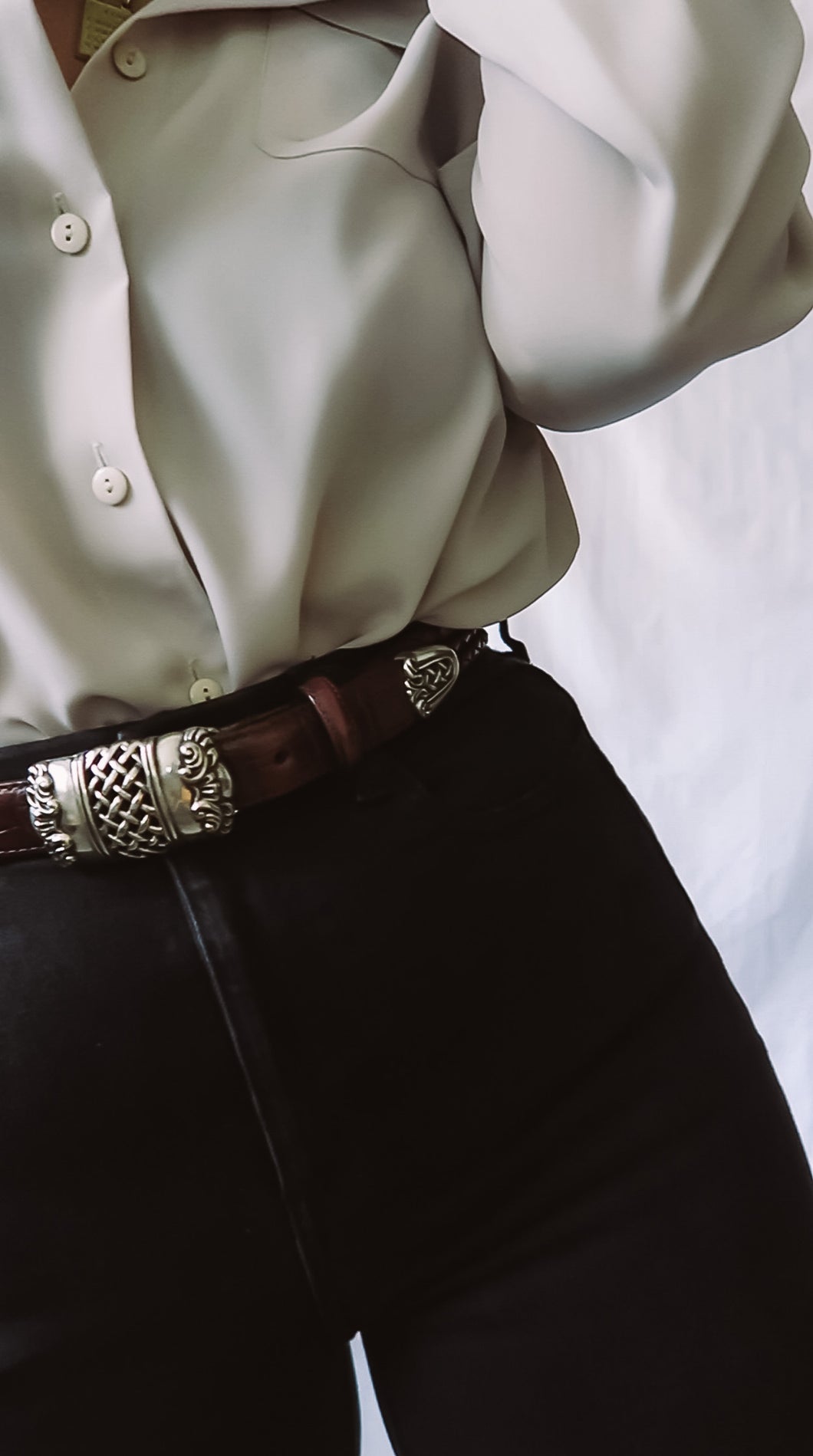 Vintage Leather Belt M